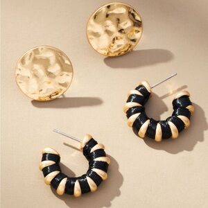 Anthropologie Coastal Post Earrings Set